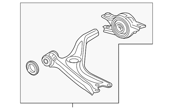 LOWER CONTROL ARM RIGHT (INSIGHT)